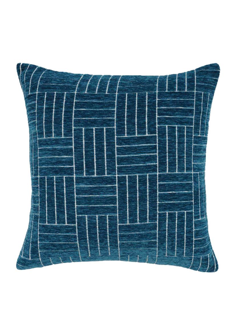 Oberon Woven Chenille Staggered Stripe Oversize Pillow