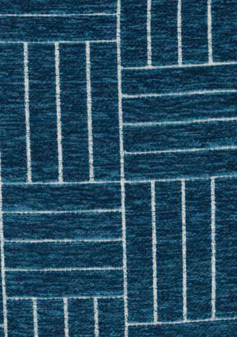 Oberon Woven Chenille Staggered Stripe Oversize Pillow