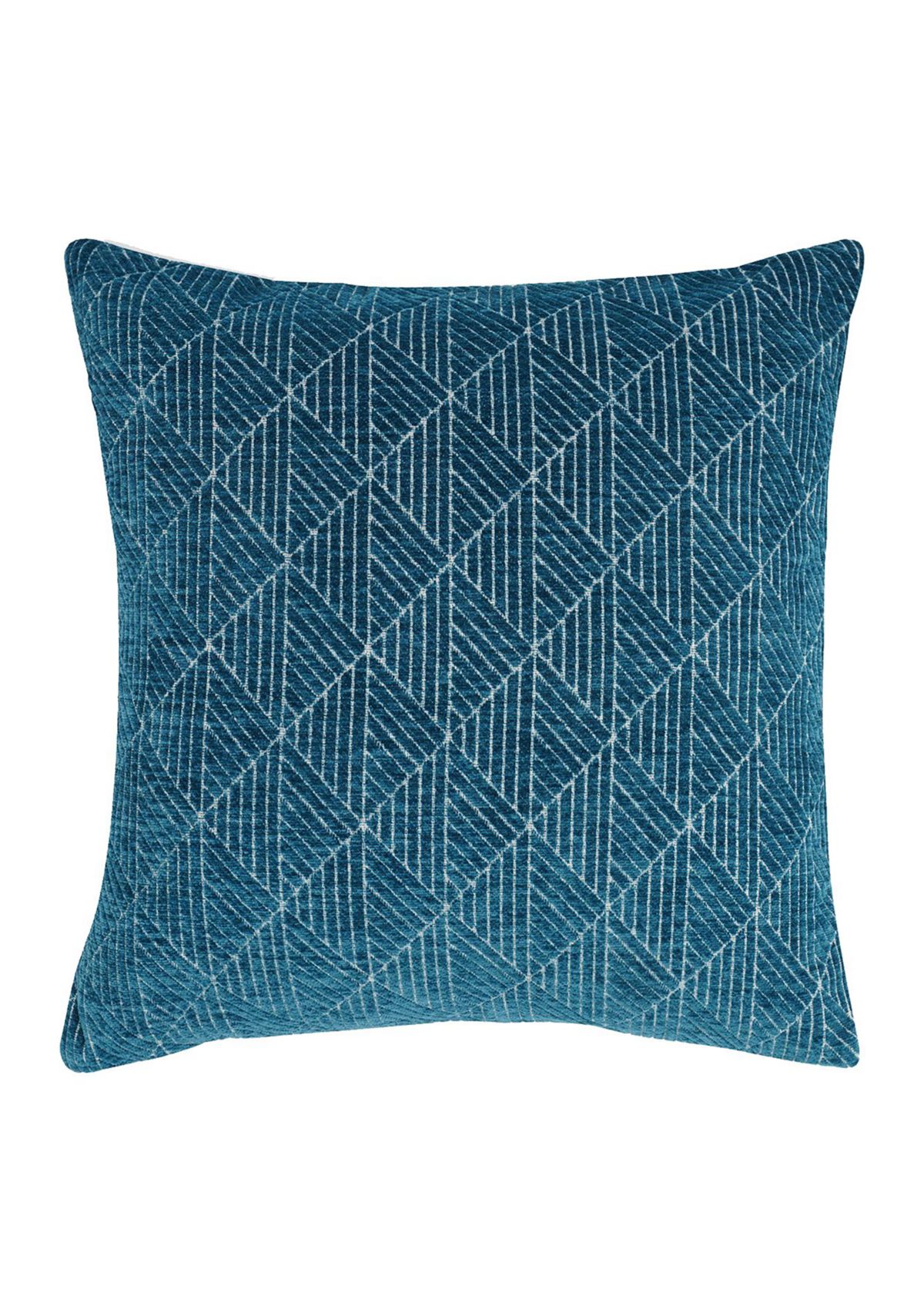 Logan Reversible Woven Geometric Chenille Pillow