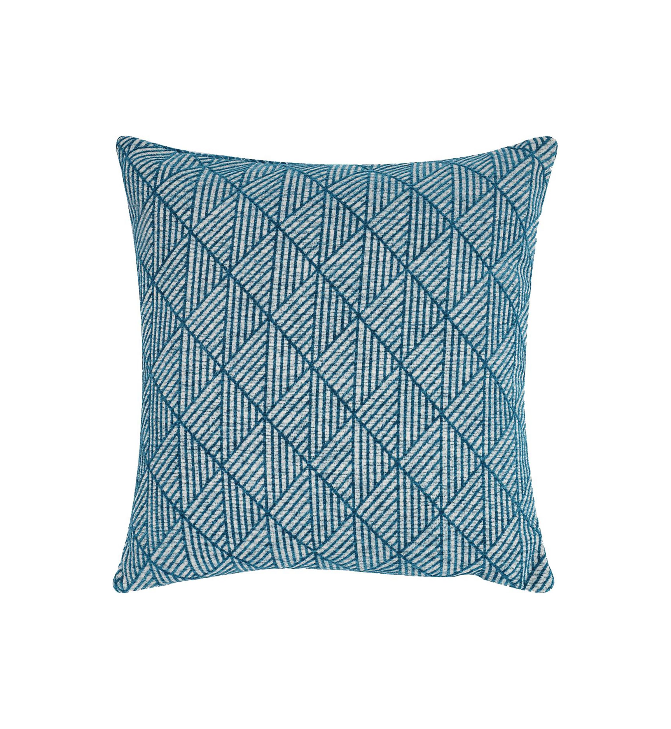 Logan Reversible Woven Geometric Chenille Pillow