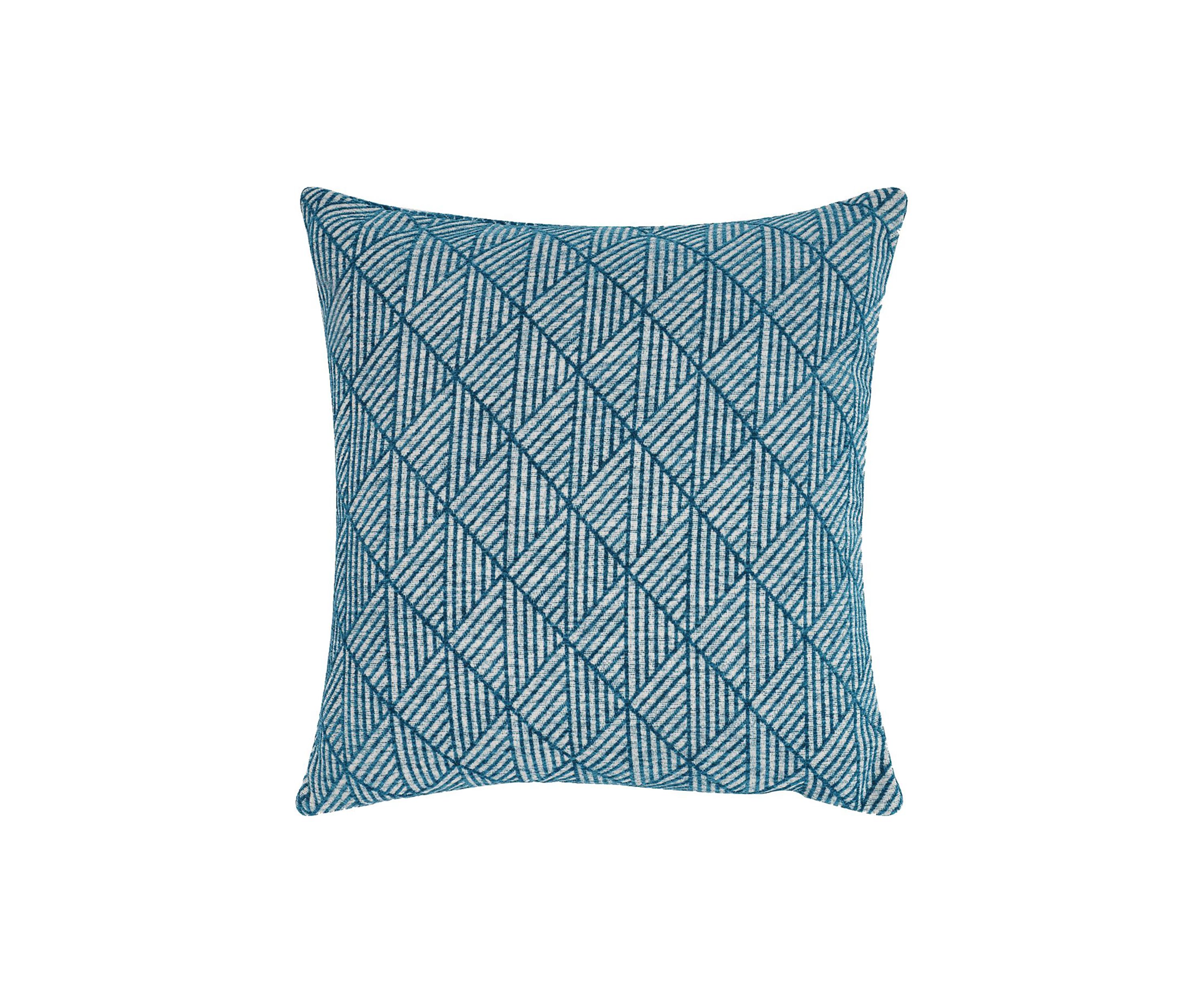 Logan Reversible Woven Geometric Chenille Pillow