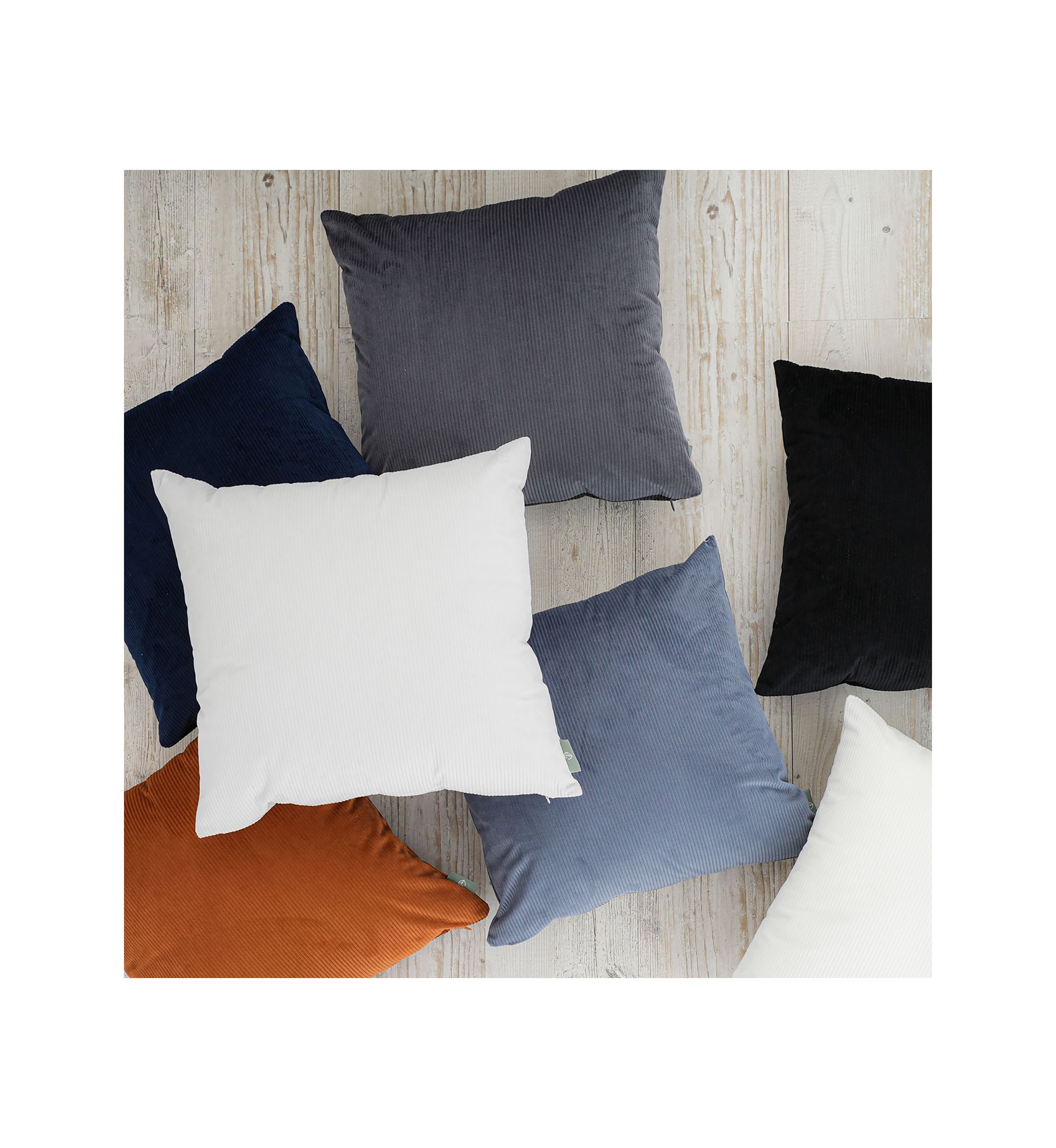 Corda Solid Ribbed Pillow