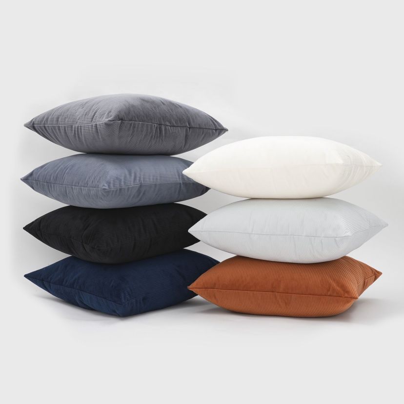 Corda Solid Ribbed Pillow