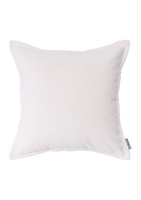 Evergrace Corde DuRoi Ribbed Pillow - White