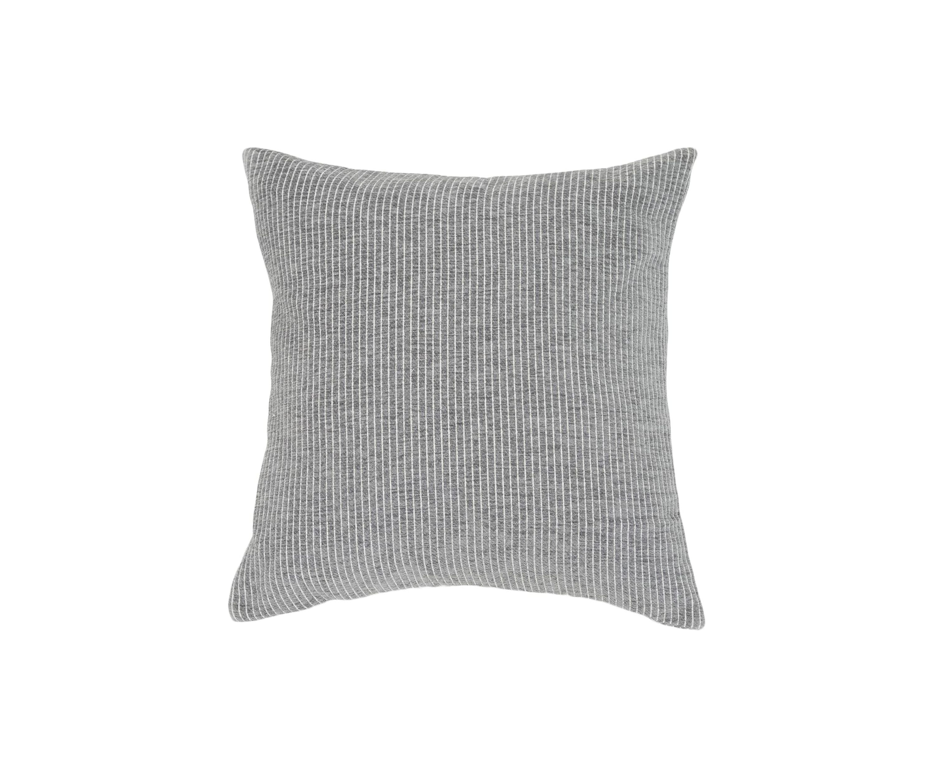 Elsa Reversible Woven Chenille Pinstripes Pillow