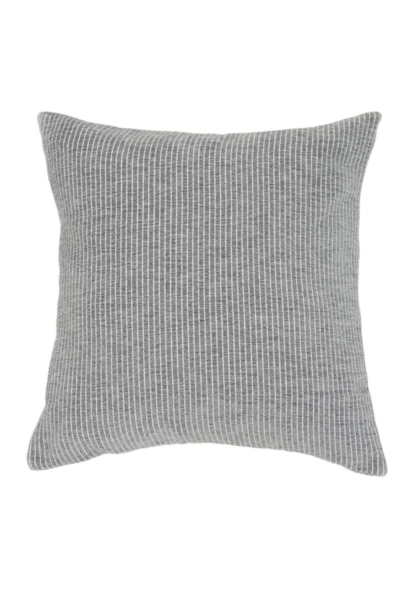 Elsa Reversible Woven Chenille Pinstripes Pillow