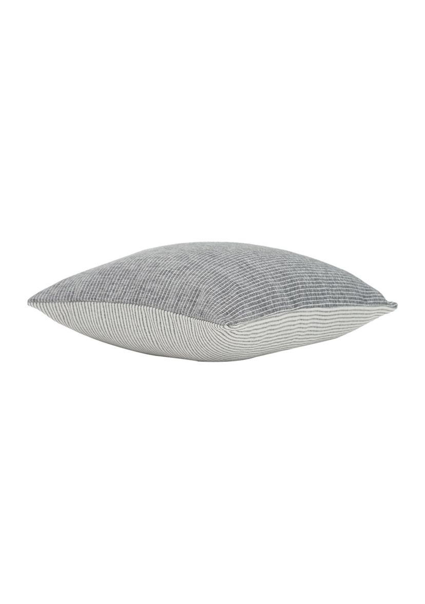 Elsa Reversible Woven Chenille Pinstripes Pillow