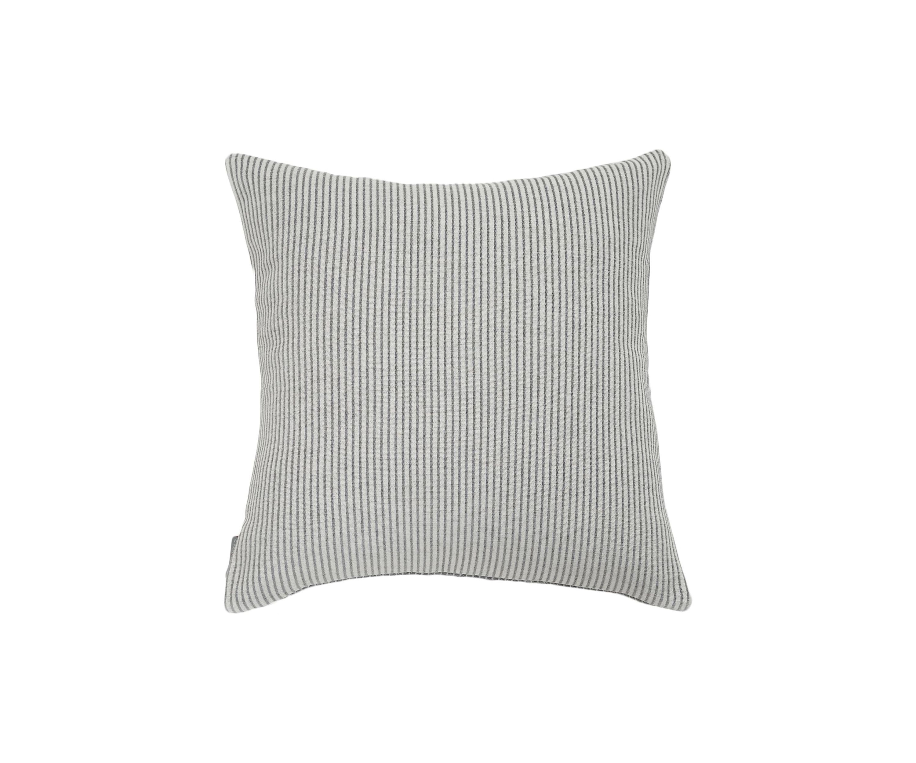 Elsa Reversible Woven Chenille Pinstripes Pillow