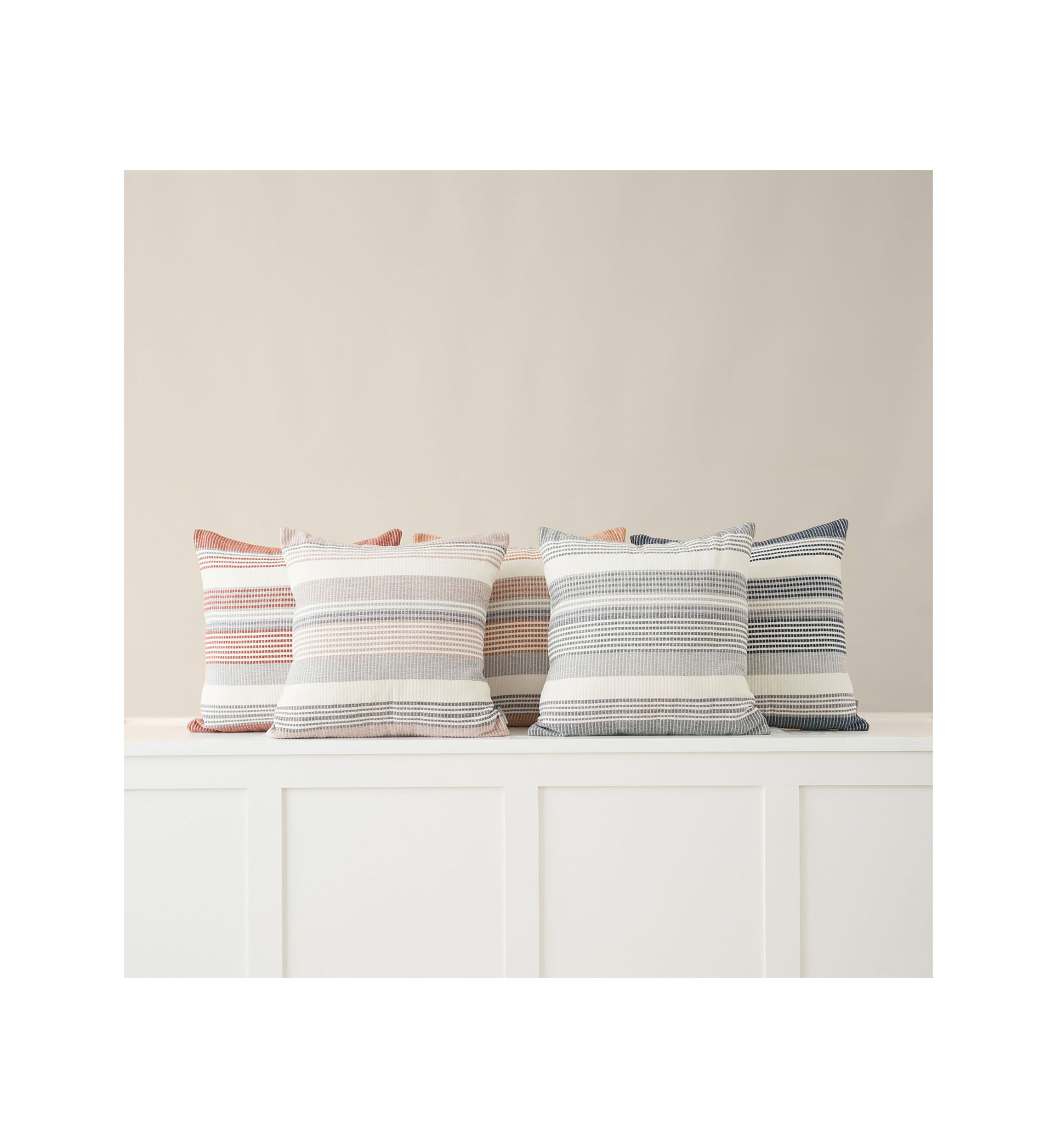 Freja Chenille Woven Stripes Pillow