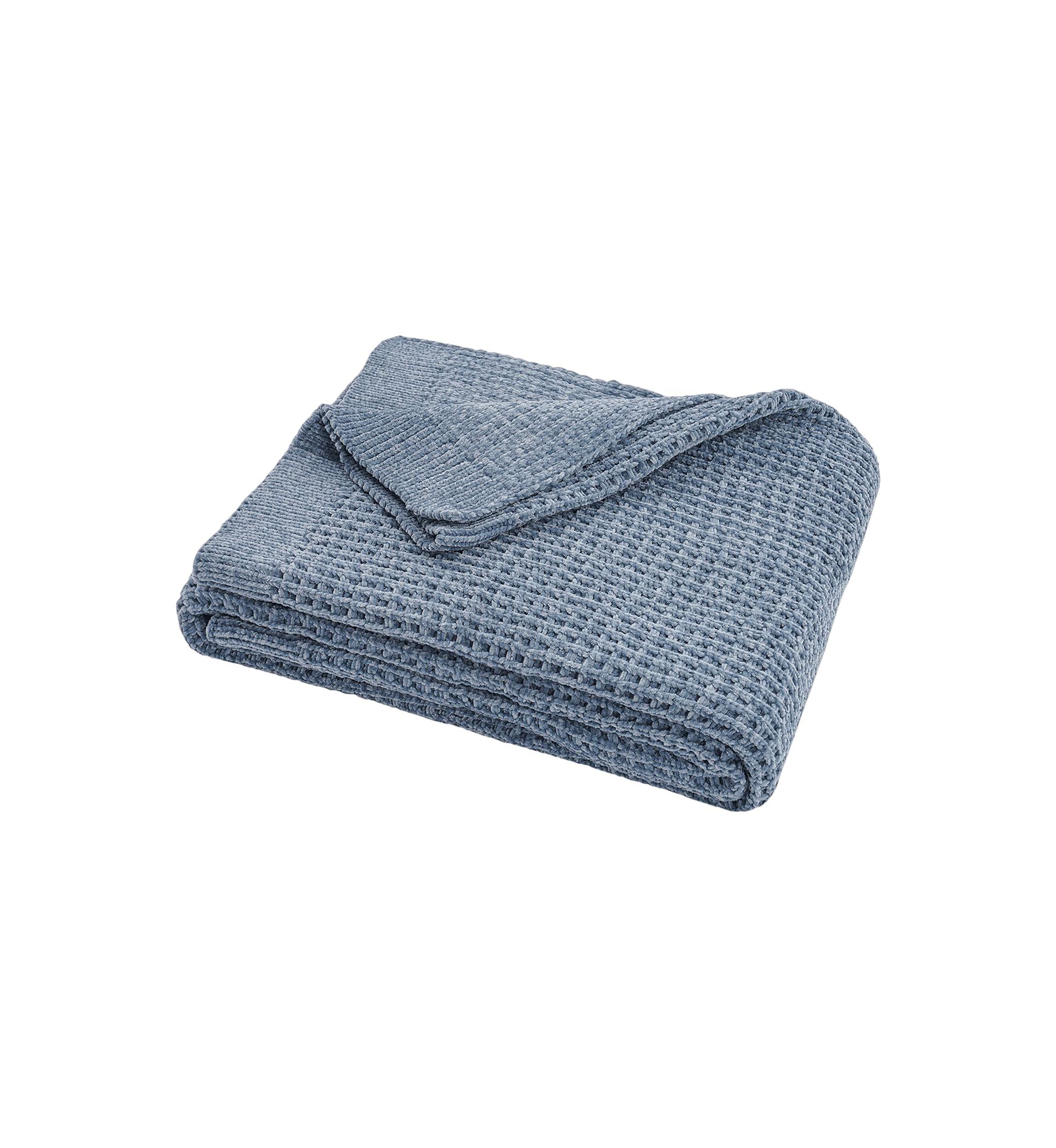 Amor Waflle Chenille Knit Throw