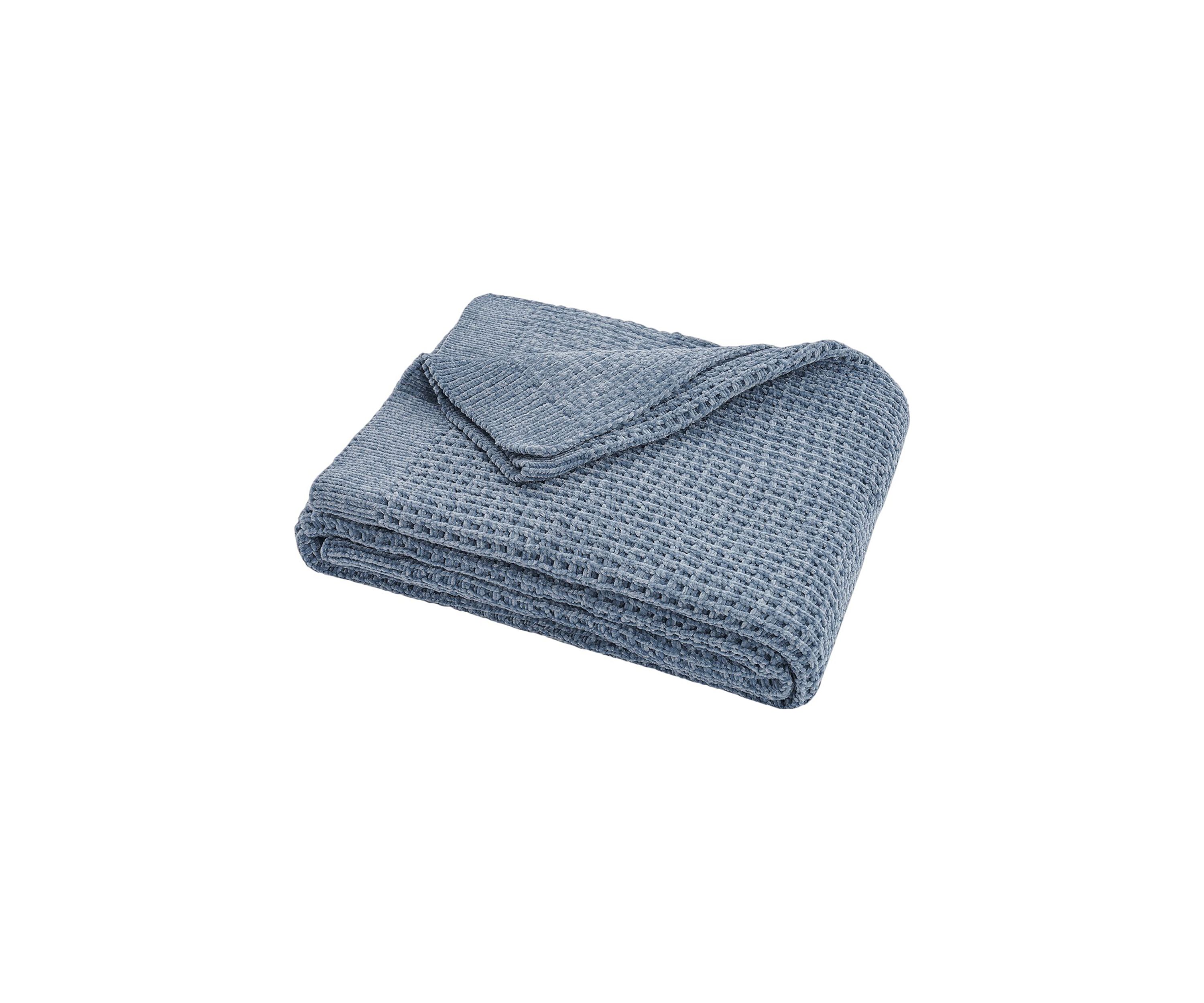 Amor Waflle Chenille Knit Throw