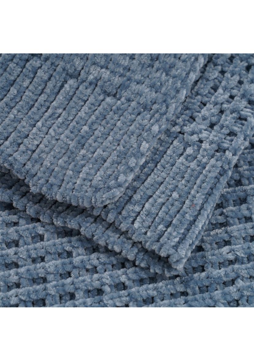 Amor Waflle Chenille Knit Throw