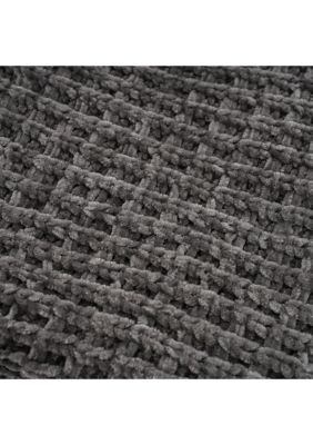 Amor Waflle Chenille Knit Throw