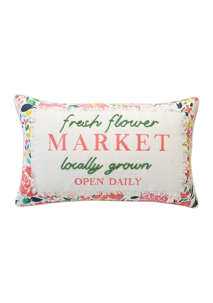 Flower Market Decorative Throw Pillow