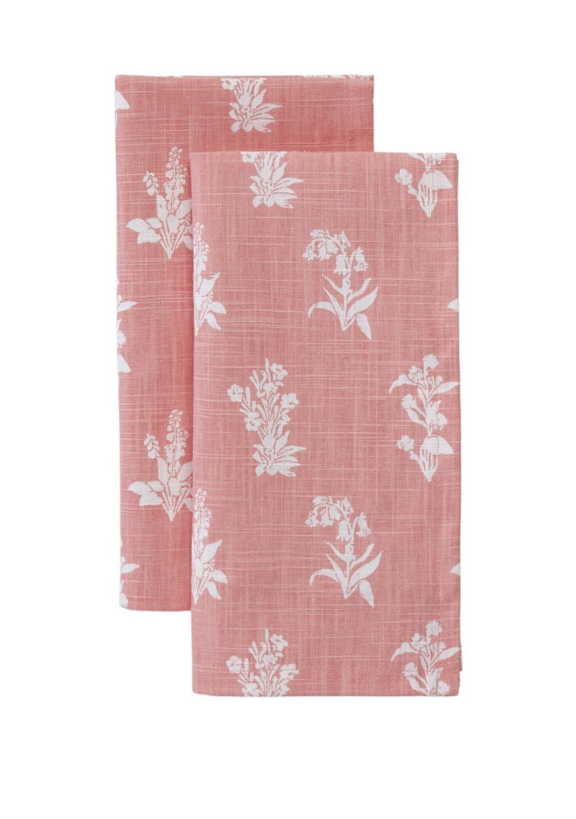Floral Printed Napkins - 2 Pack