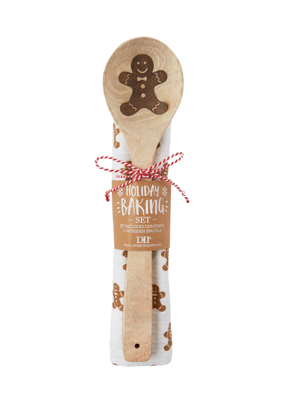 Gingerbread Man Spoon and Towel Set