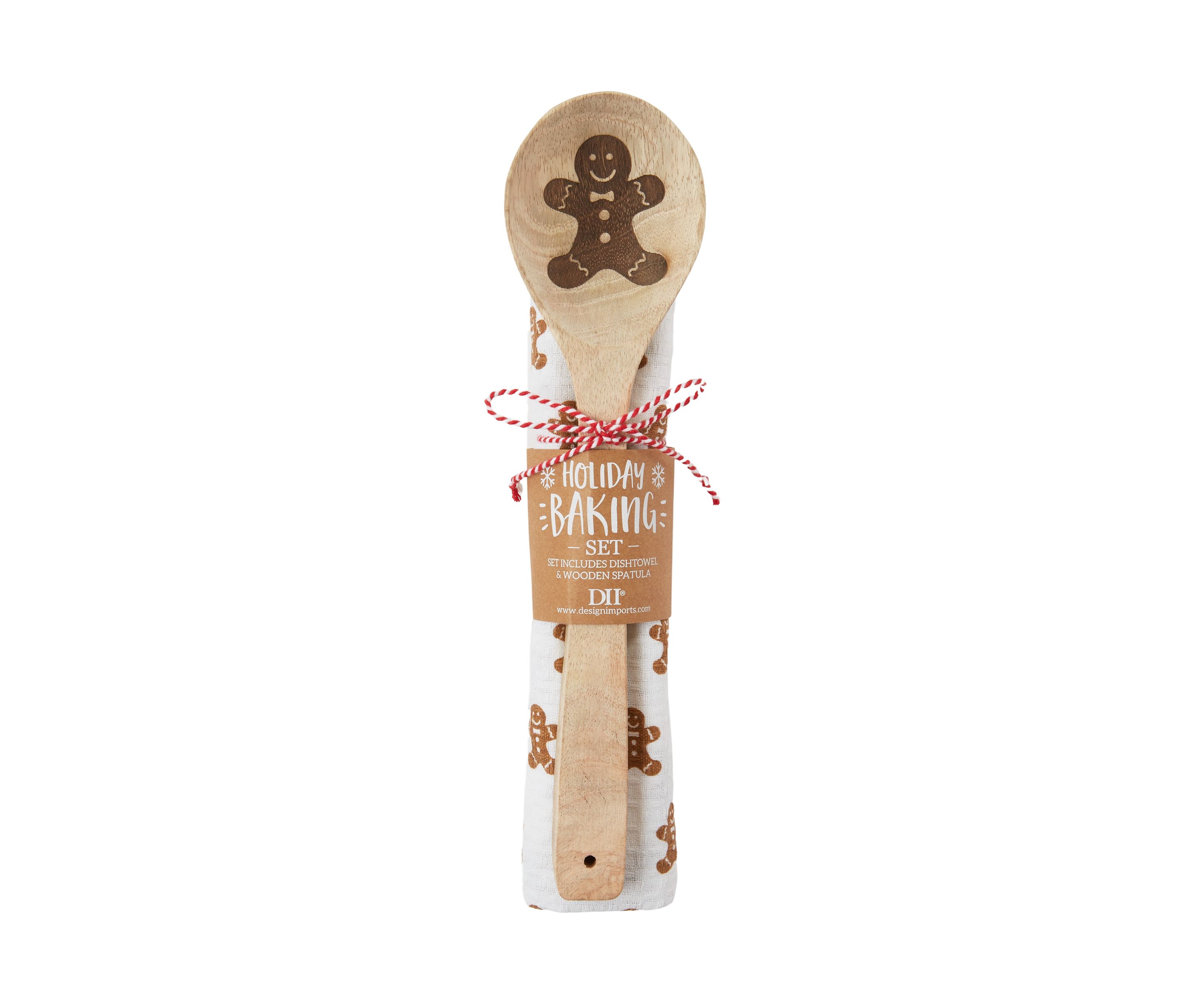 Gingerbread Man Spoon and Towel Set