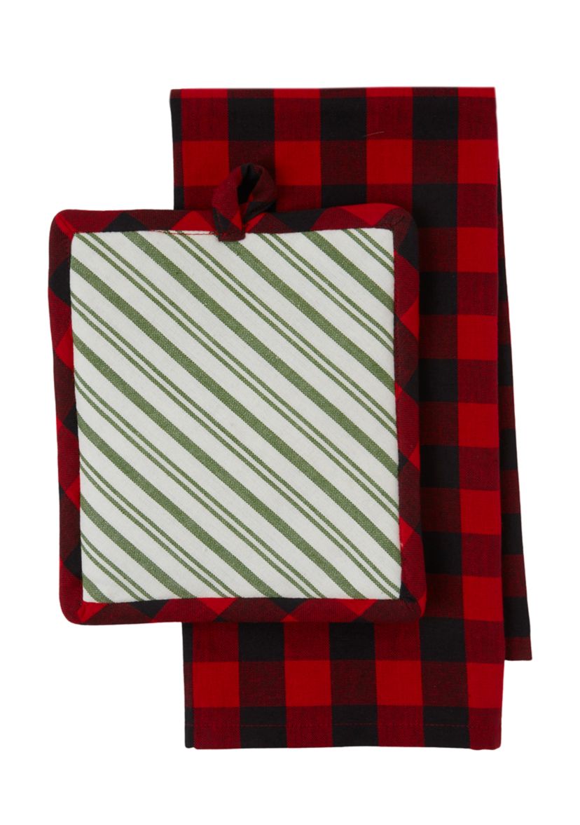 Meowy Christmas Potholder Gift Set