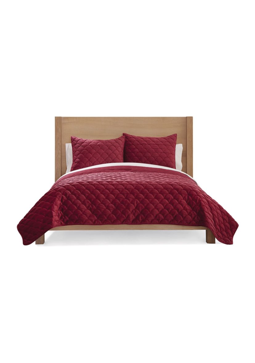 Rhetta Velvet 3-Piece Quilt Set