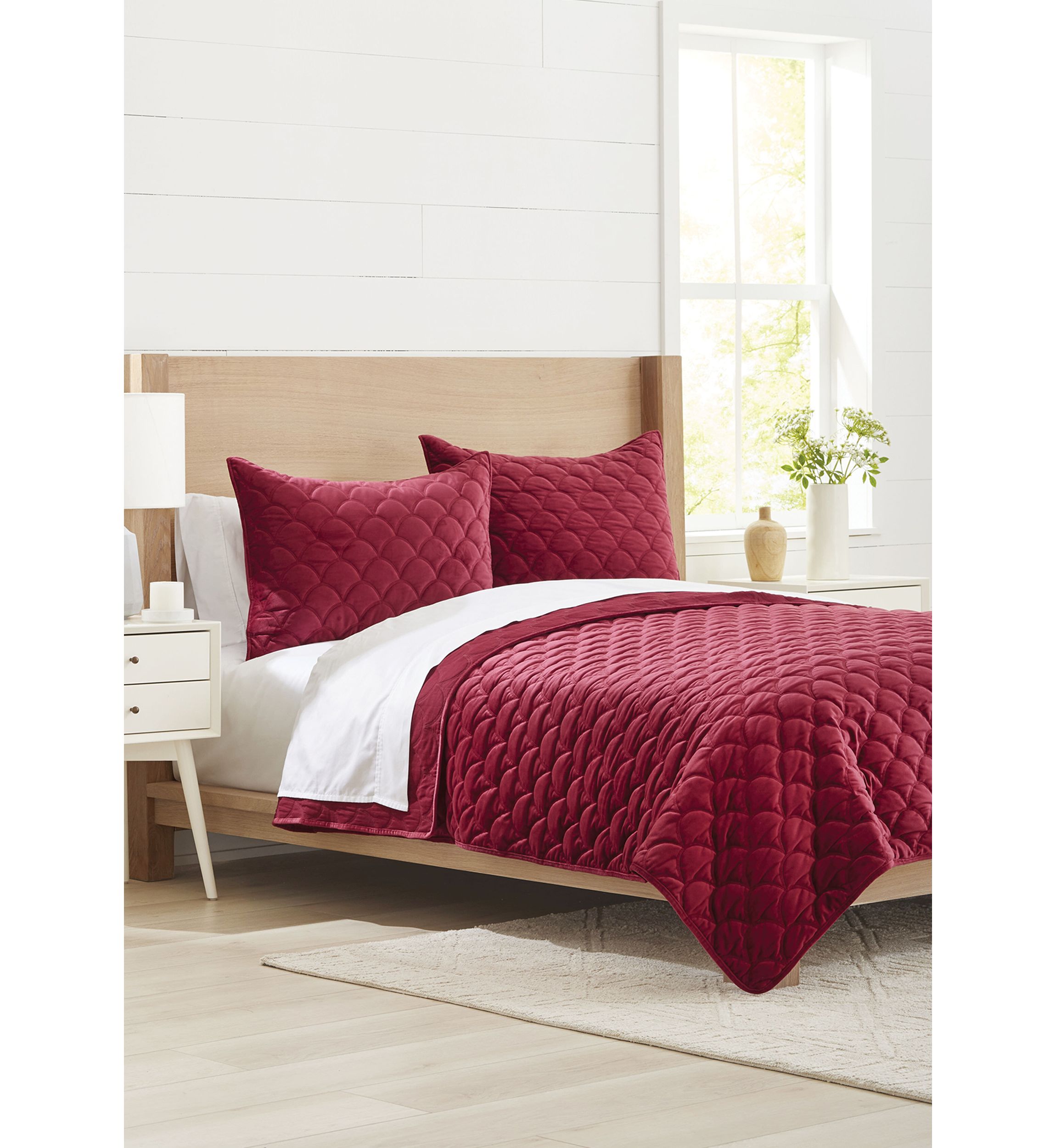 Rhetta Velvet 3-Piece Quilt Set