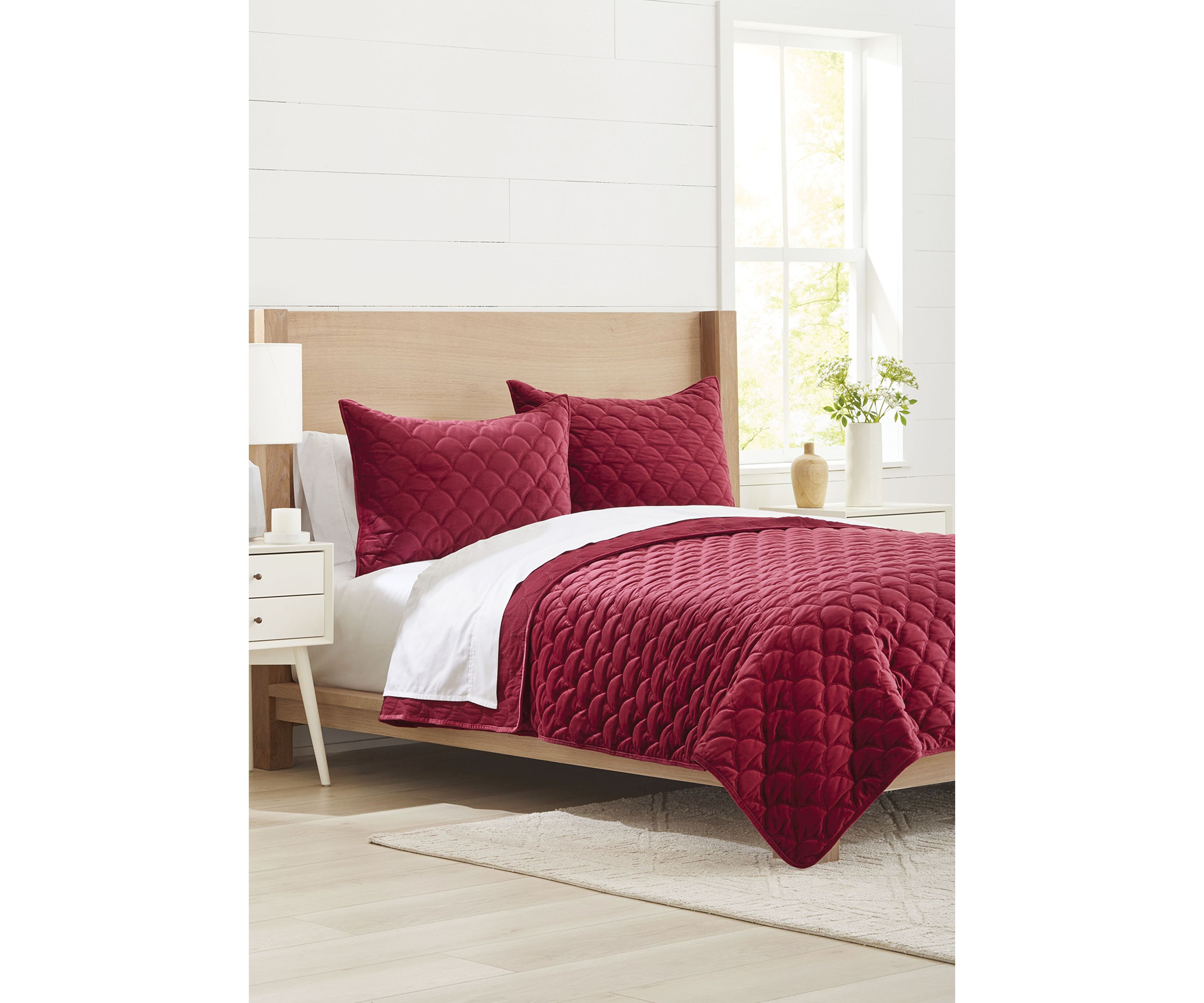 Rhetta Velvet 3-Piece Quilt Set