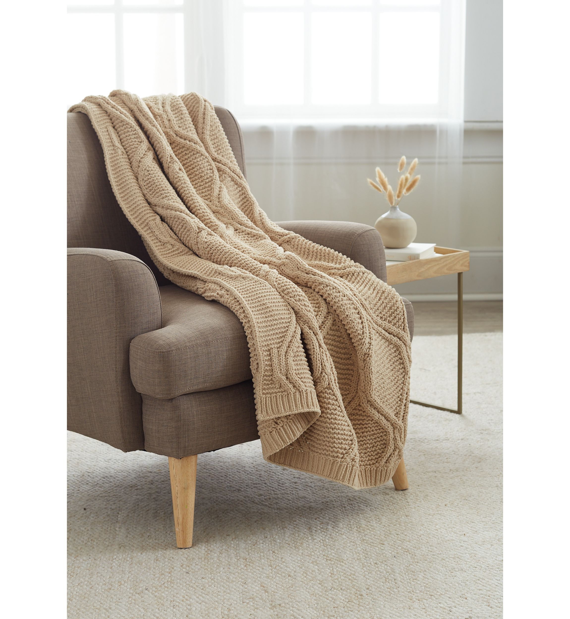 Honeycomb Chenille Throw Blanket
