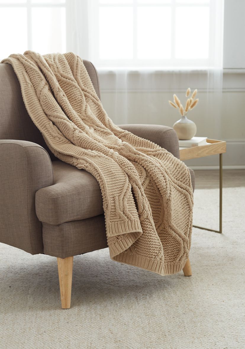 Honeycomb Chenille Throw Blanket