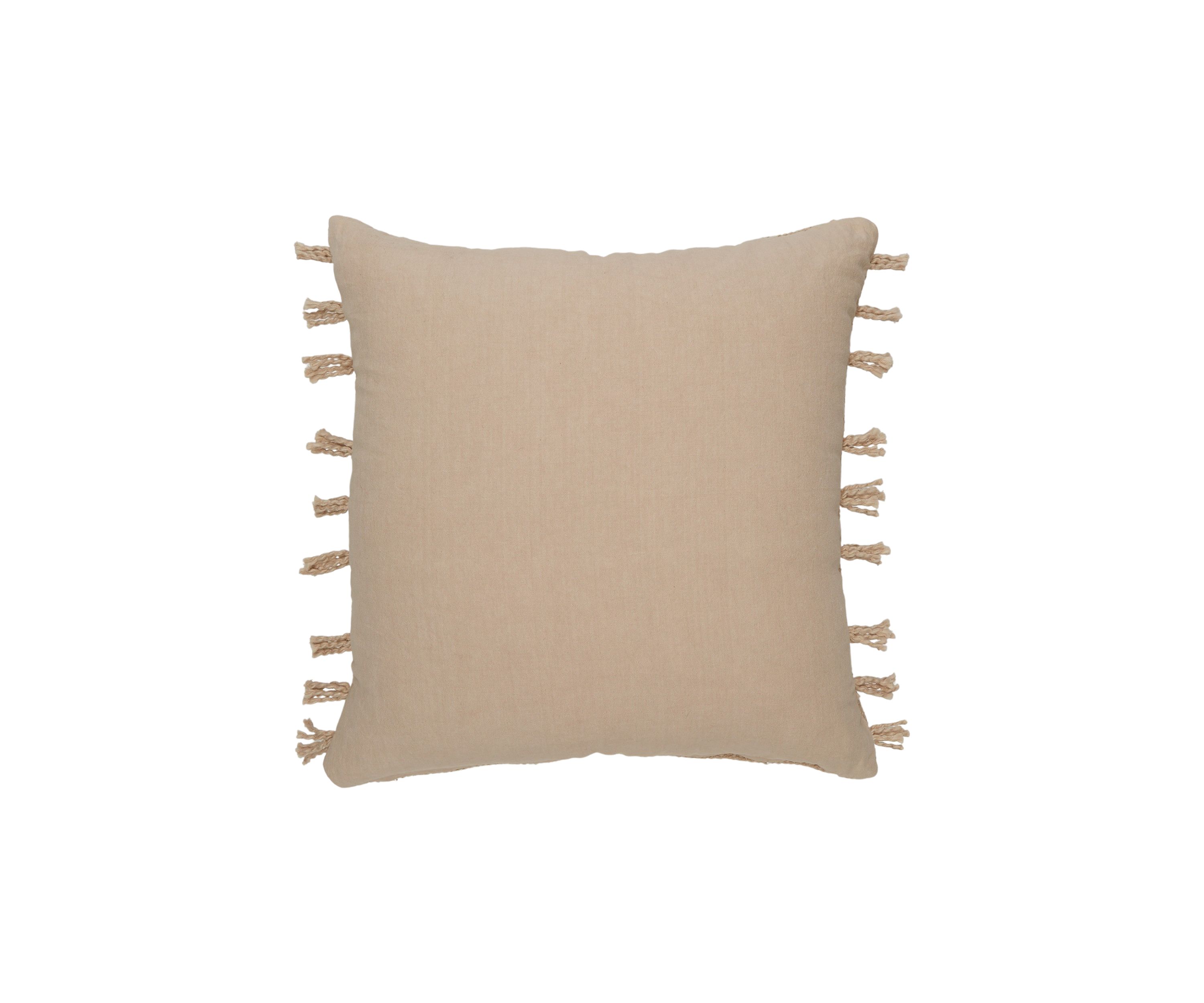 Side Fringe Throw Pillow