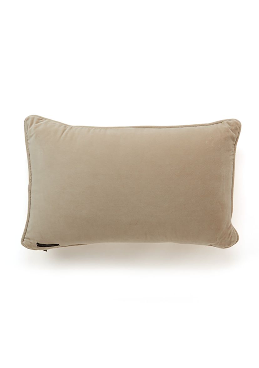 Linen and Velvet Back Pillow