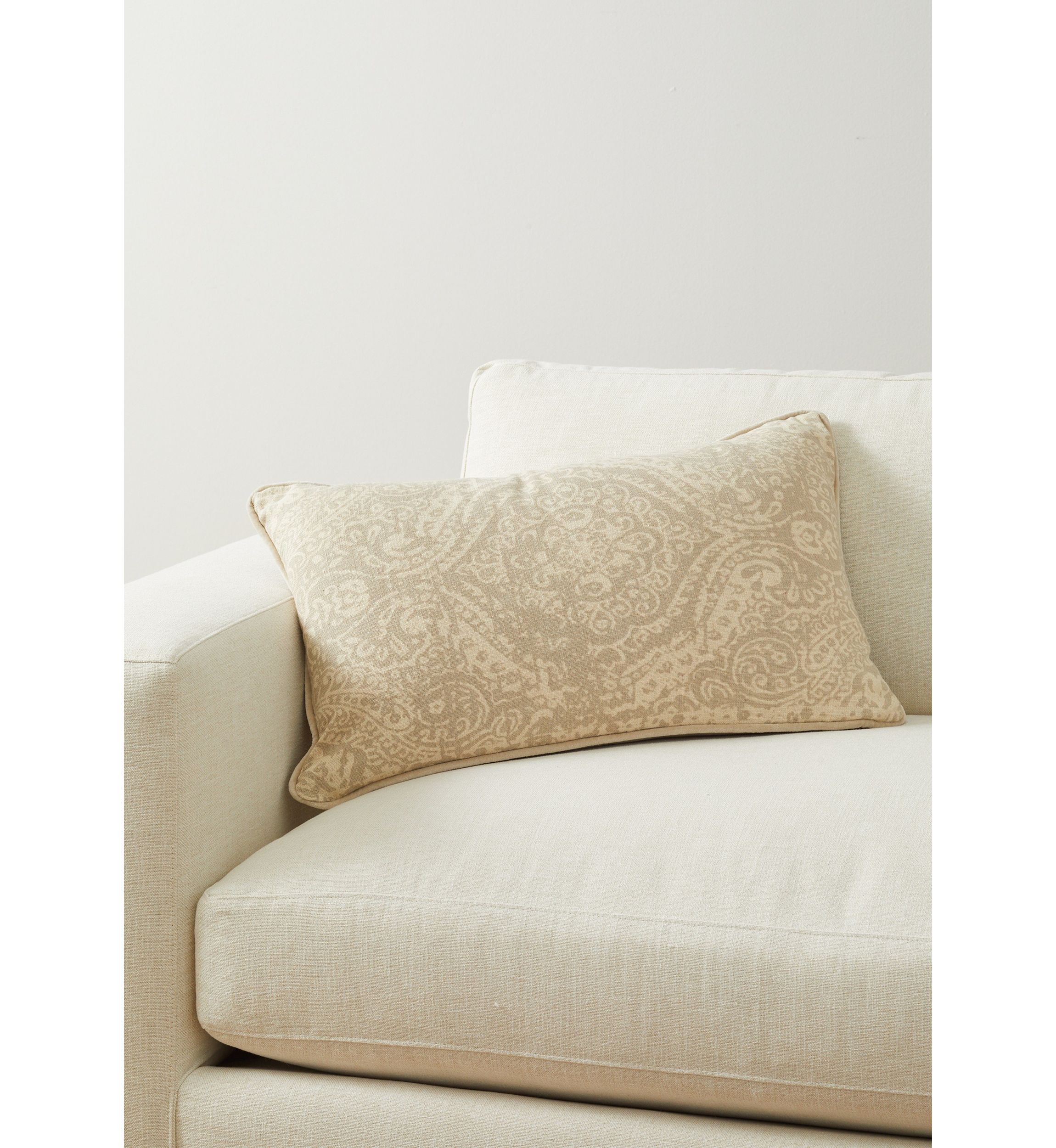 Linen and Velvet Back Pillow