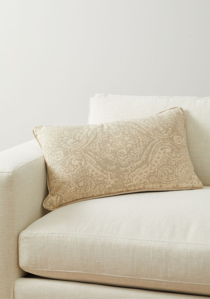 Linen and Velvet Back Pillow