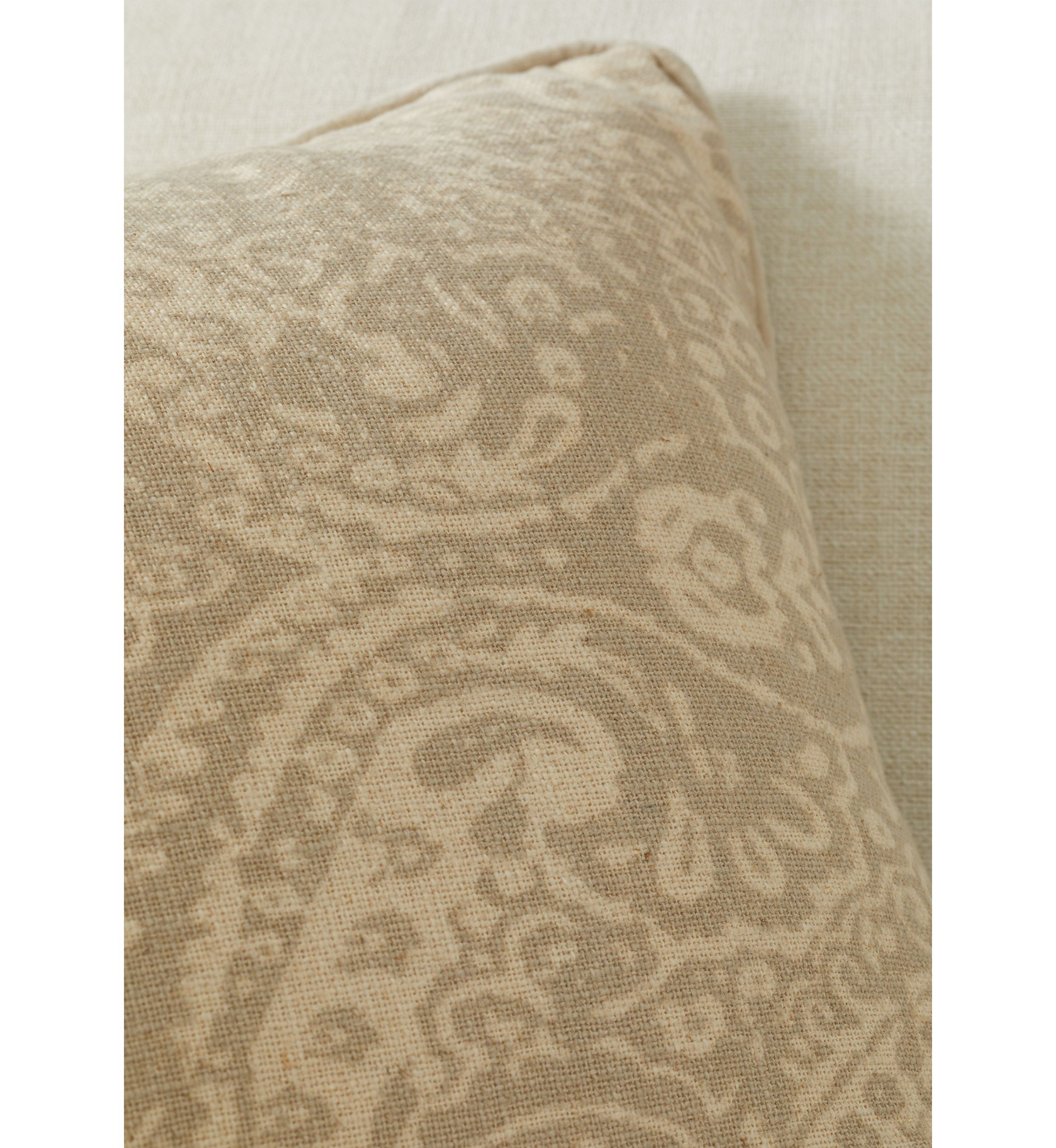 Linen and Velvet Back Pillow