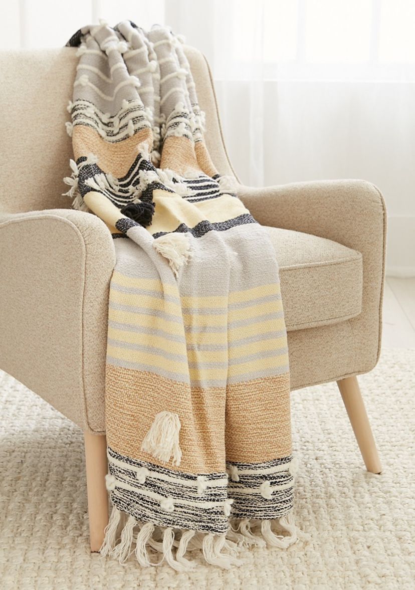 Gizelle Handwoven Cotton Throw 