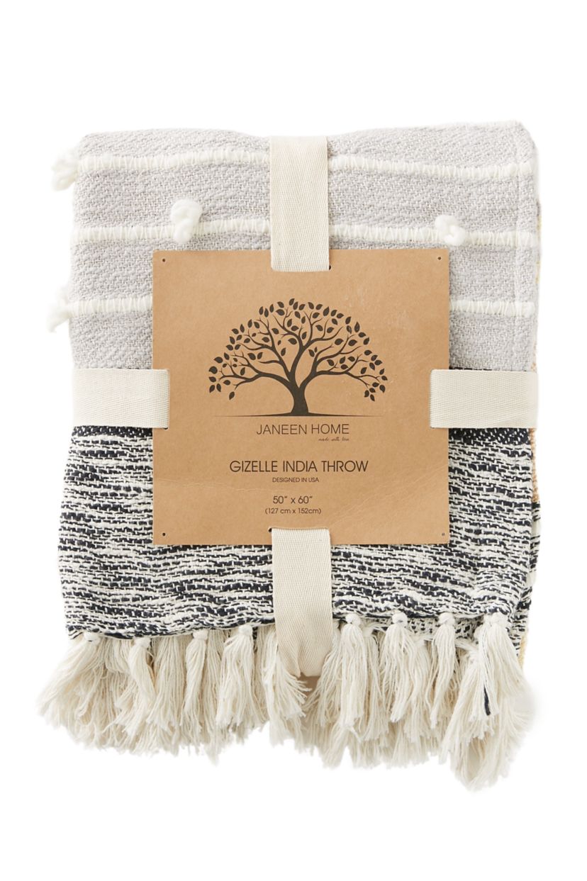 Gizelle Handwoven Cotton Throw 