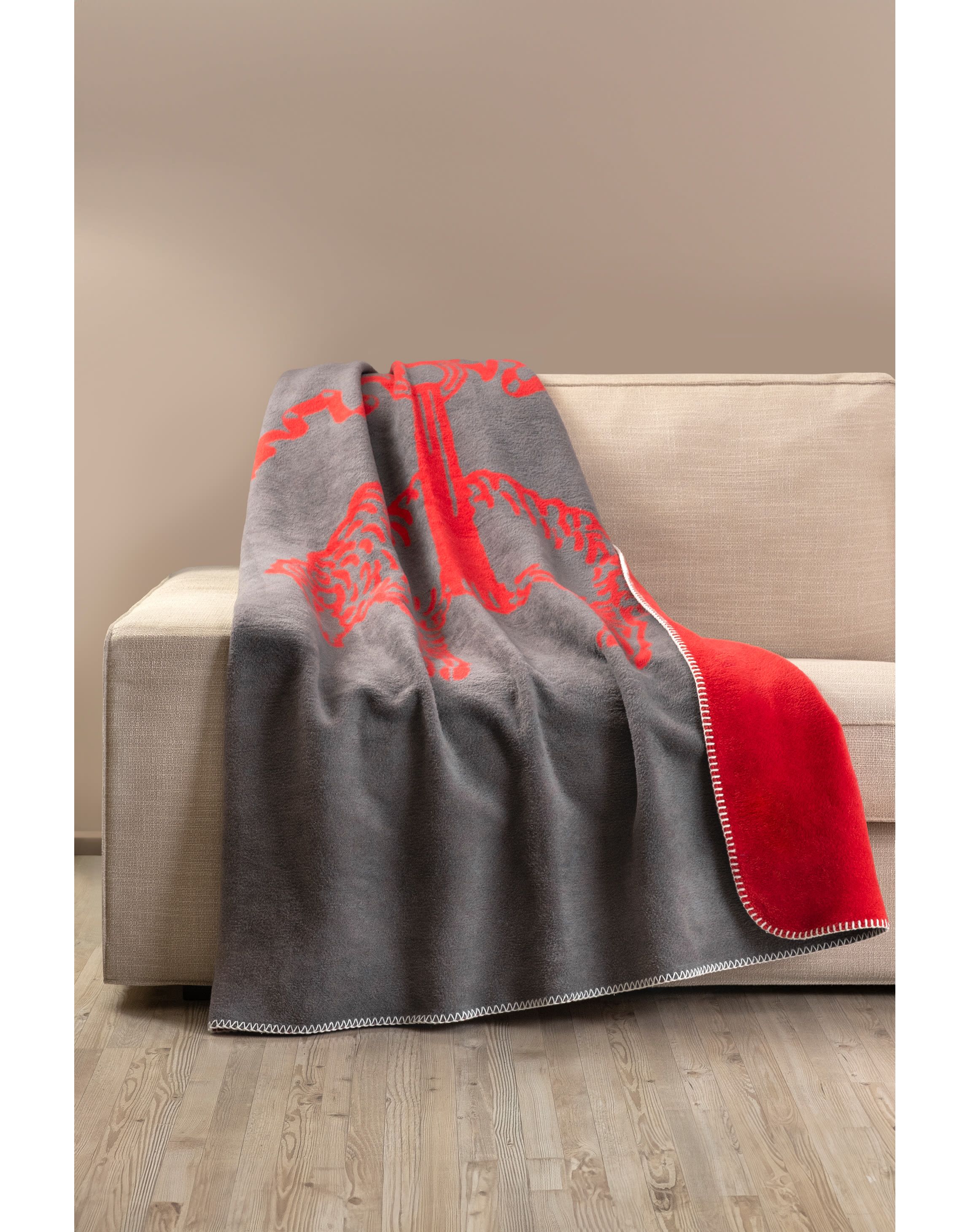 Double Faced Lamb Logo Throw