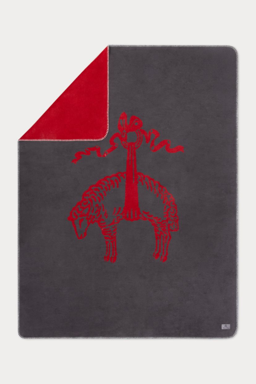 Double Faced Lamb Logo Throw