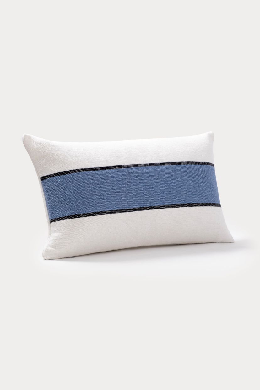 Striped Color Blocked Decorative Pillow