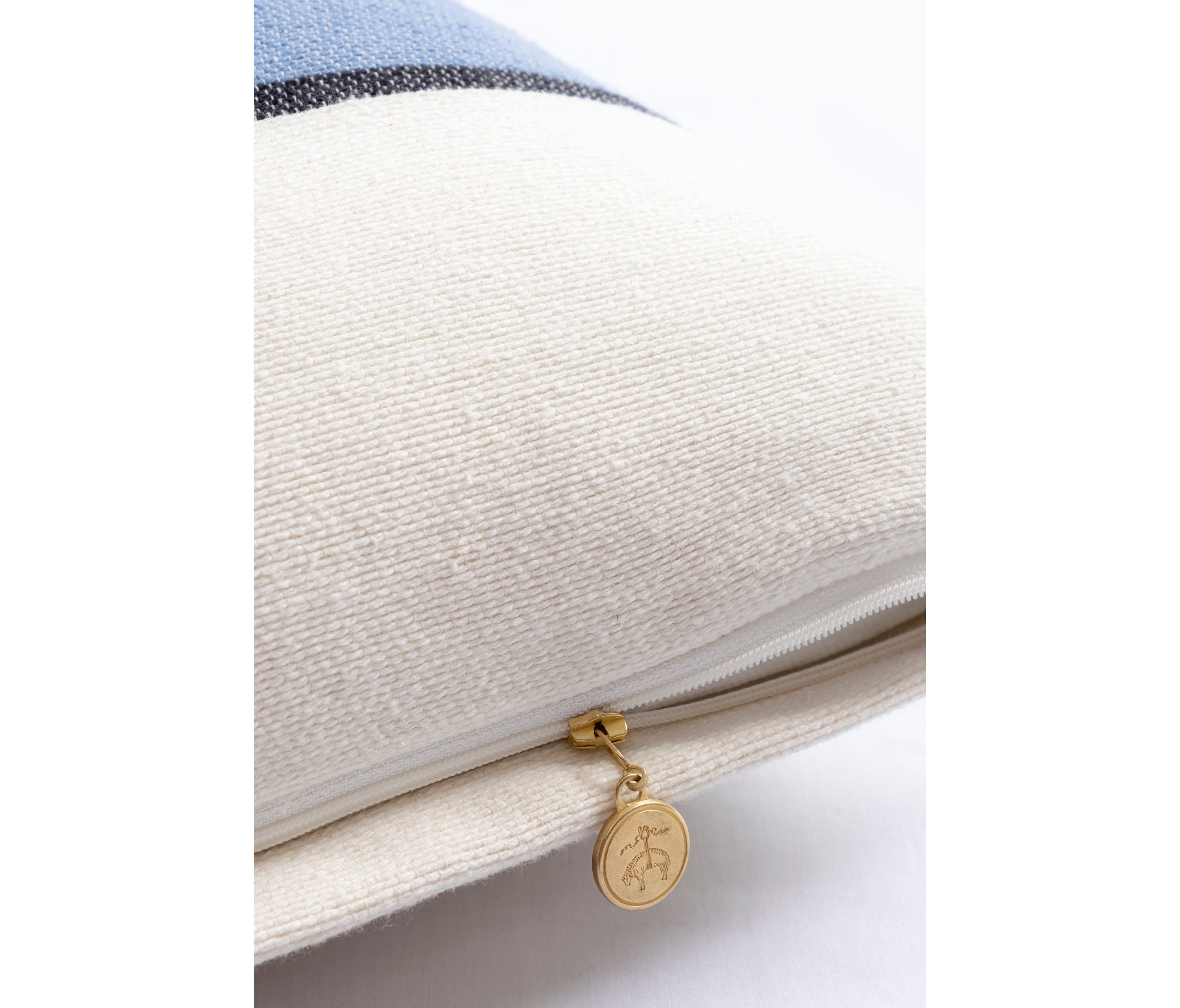 Striped Color Blocked Decorative Pillow