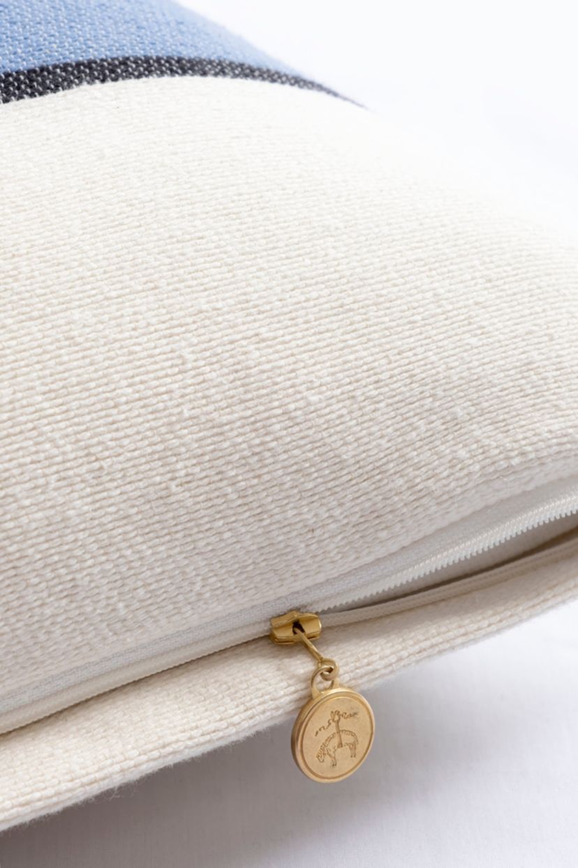 Striped Color Blocked Decorative Pillow