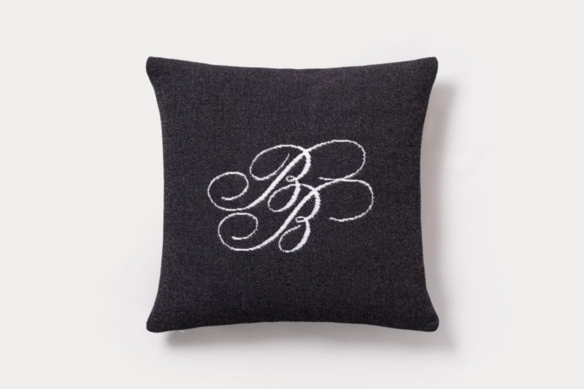 Bb Monogram Decorative Pillow