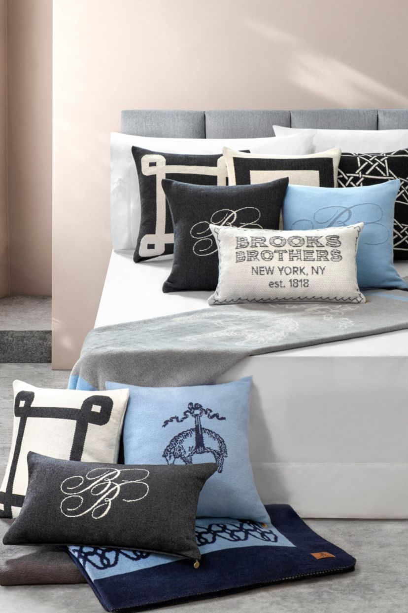 Bb Monogram Decorative Pillow