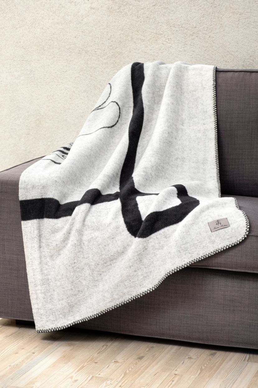 Bb Monogram Throw