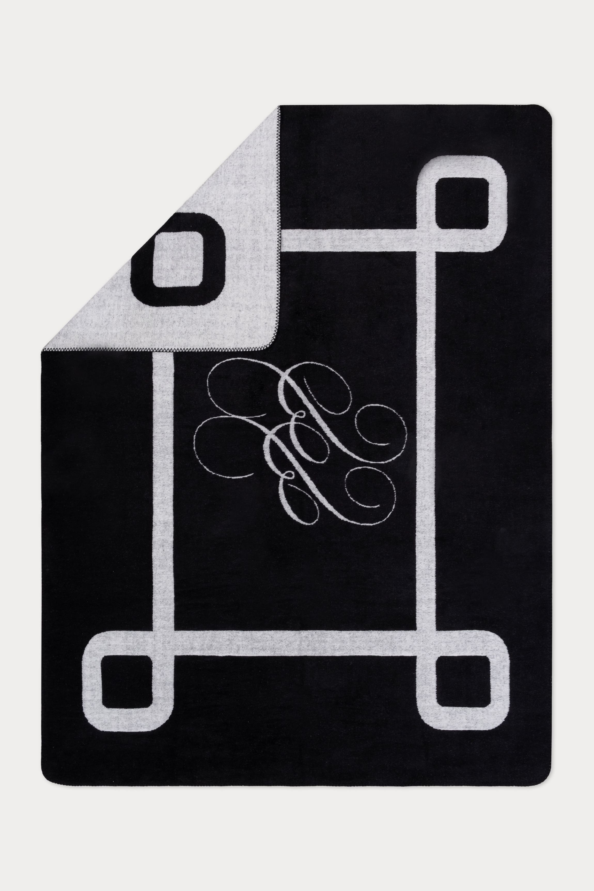 Bb Monogram Throw