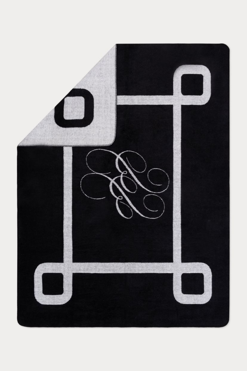 Bb Monogram Throw