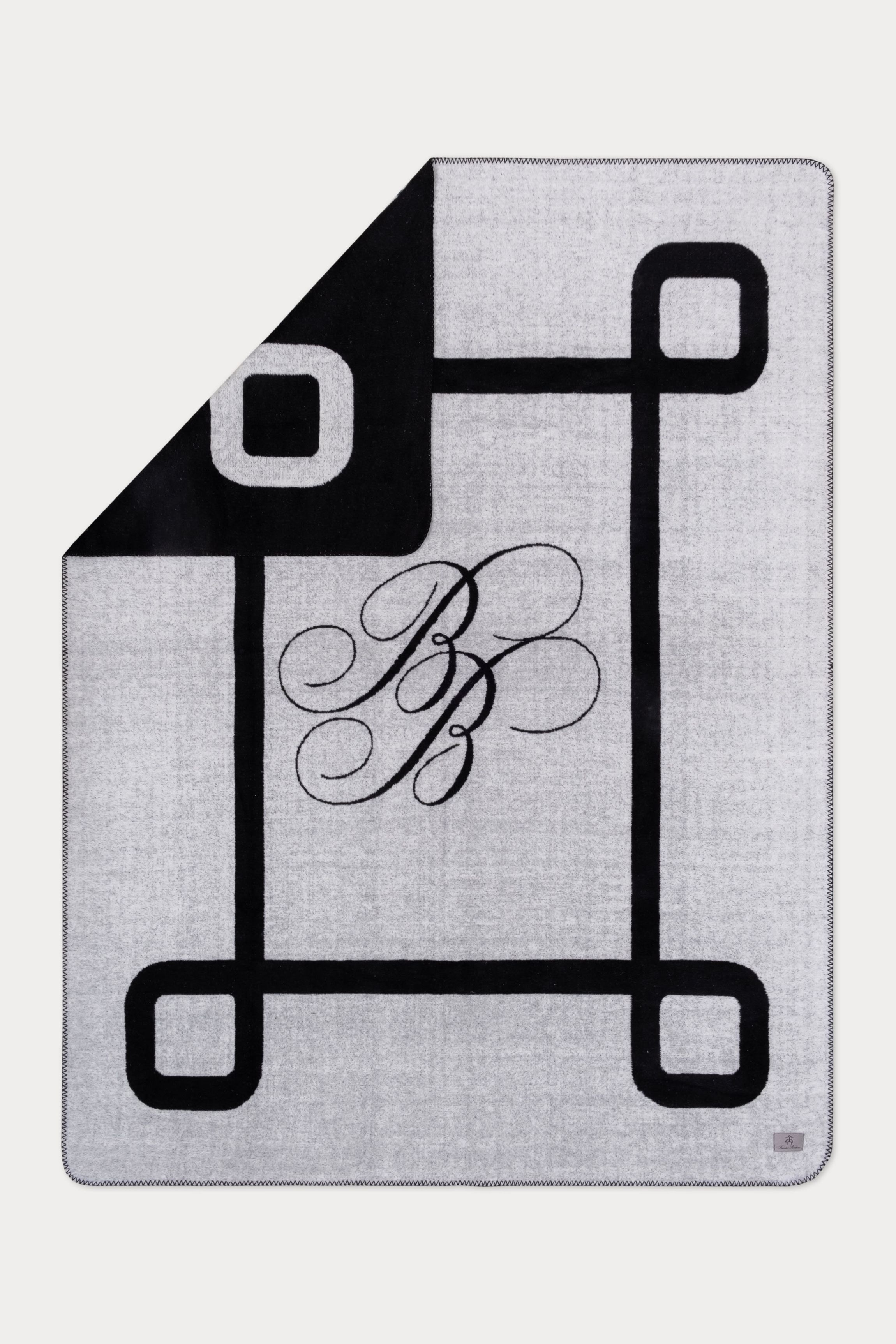 Bb Monogram Throw