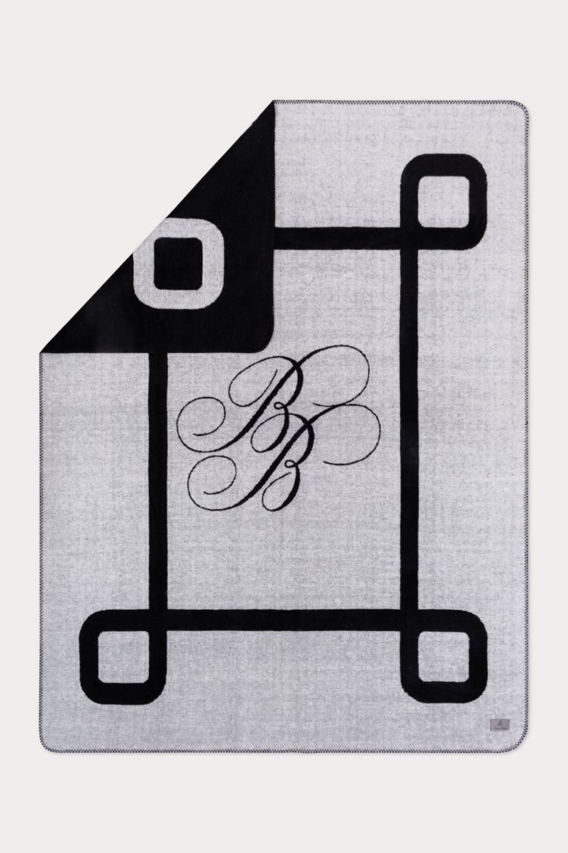 Bb Monogram Throw