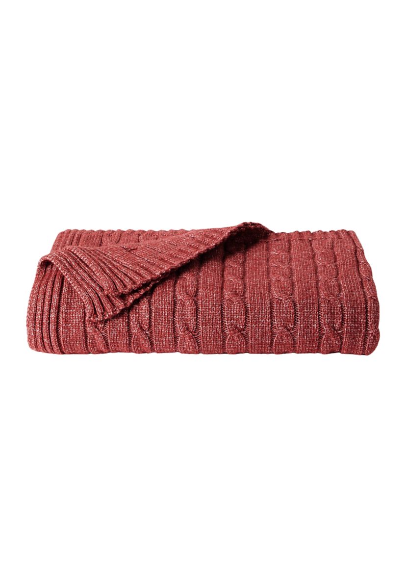 Cable Knit Throw Blanket