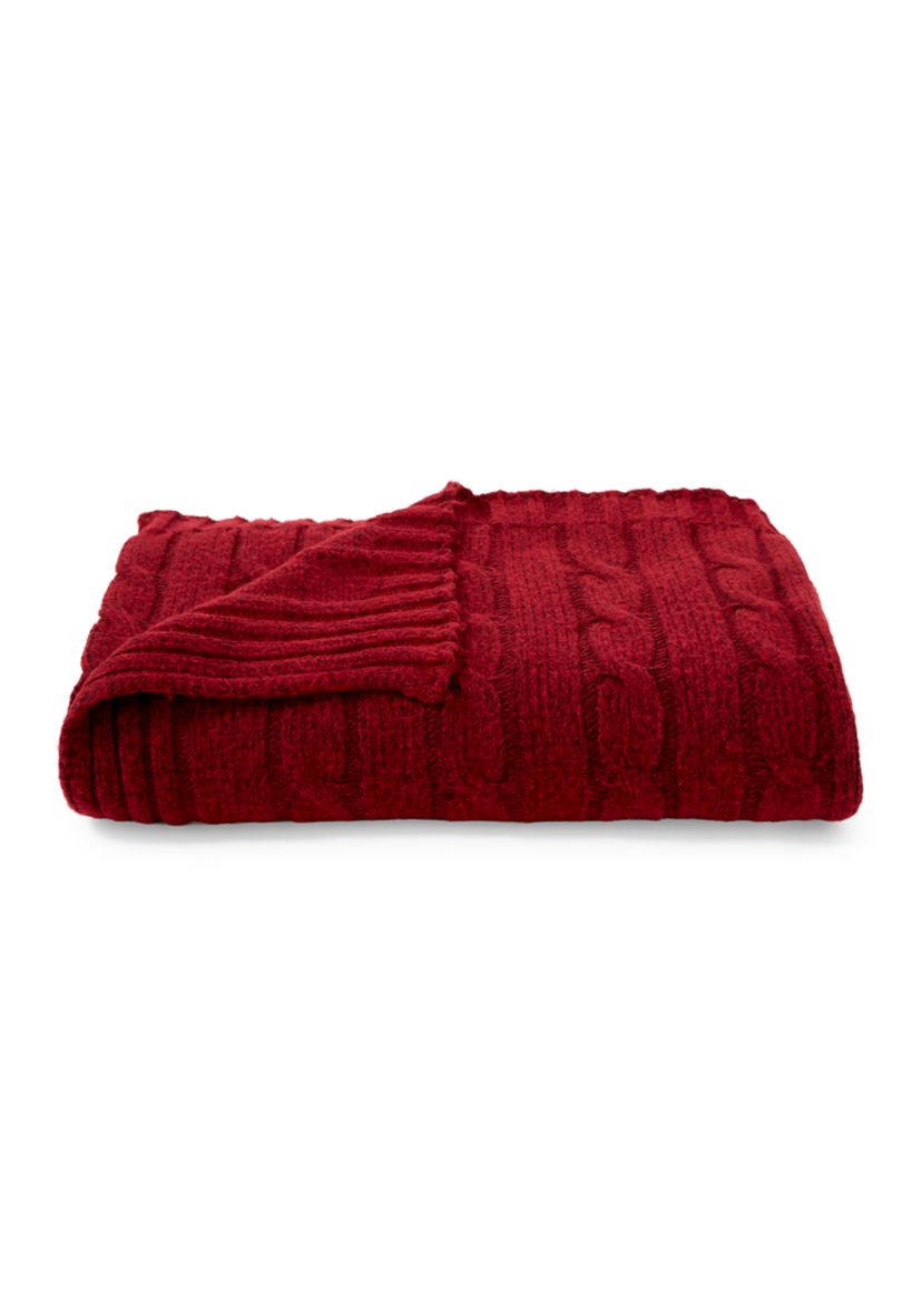 Sweater Cable Knit Throw Blanket