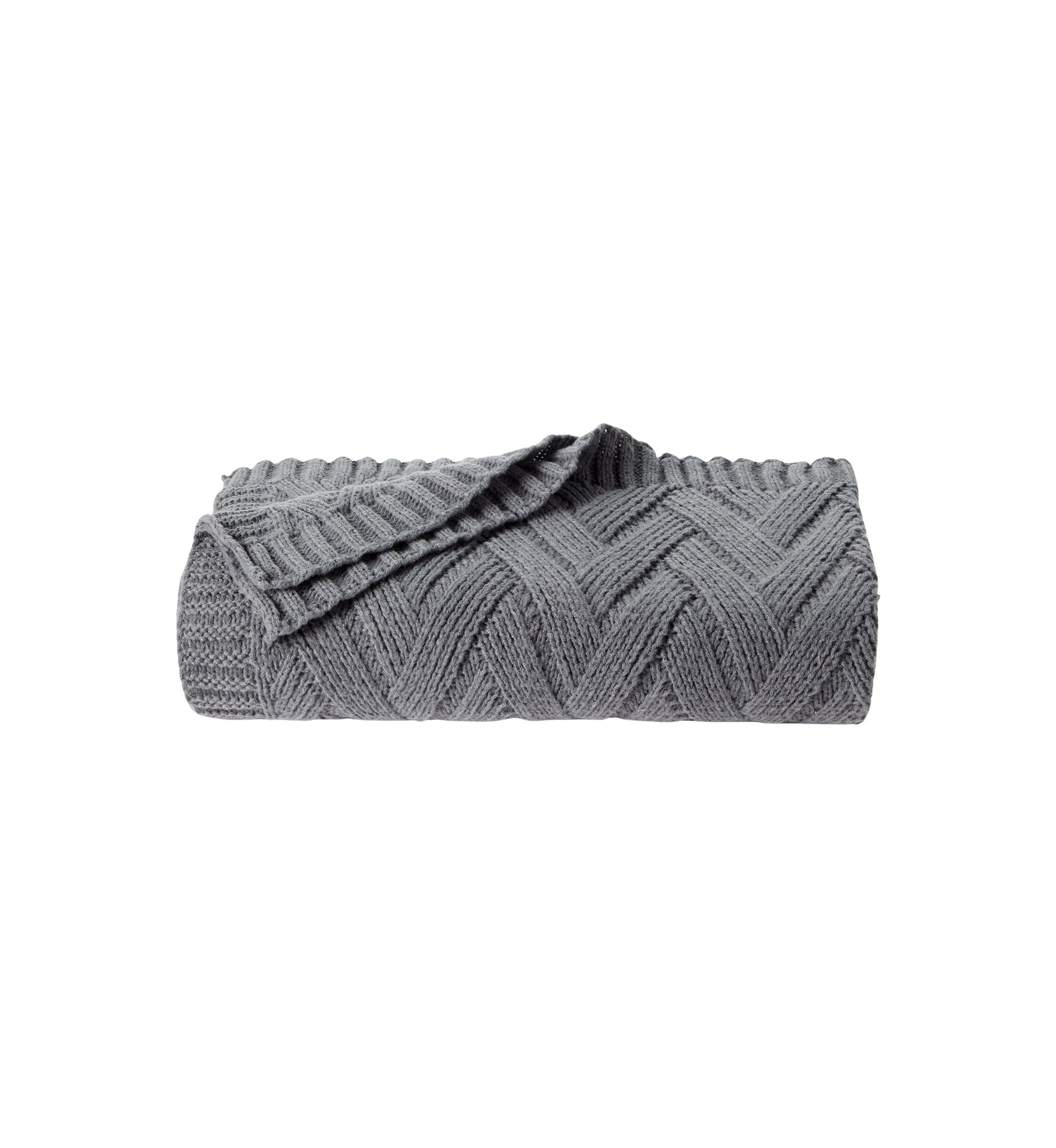 Herringbone Knit Throw Blanket