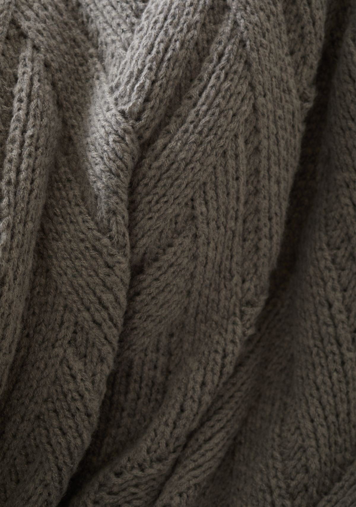 Herringbone Knit Throw Blanket